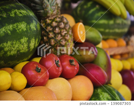 delicious and healthy summer fruits delicious and healthy summer fruits 139087303