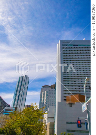 [Osaka Scenery] Sky and buildings around the south side of Osaka Station 139087360