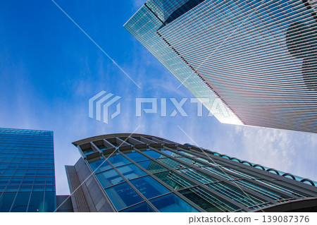 [Osaka Scenery] Sky and buildings around the south side of Osaka Station 139087376