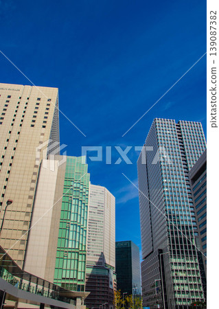 【大阪景色】大阪站南側的天空與建築 139087382