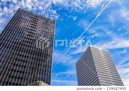 [Osaka Scenery] Sky and buildings around the south side of Osaka Station 139087400