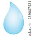 Cute illustration of a raindrop. 139087521