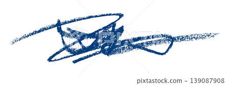 blue pencil strokes isolated on transparent background blue pencil strokes isolated on transparent background 139087908