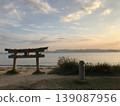 A torii gate and Jizo statues overlooking the Seto Inland Sea 139087956