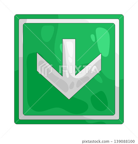 Illustration of elevator down button Illustration of elevator down button 139088100