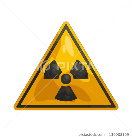 Illustration of radiation sign Illustration of radiation sign 139088109