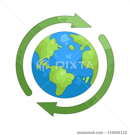 Illustration of Earth rotation Illustration of Earth rotation 139088128