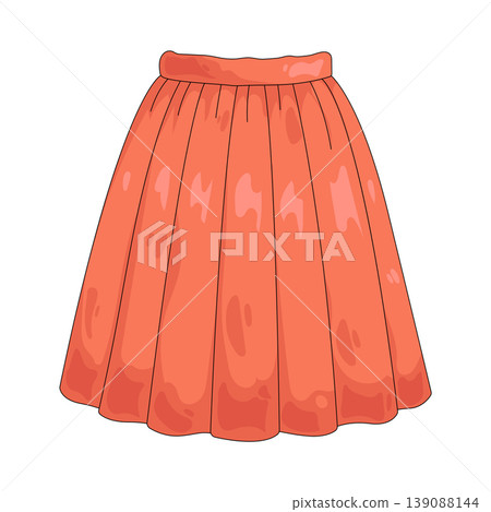 Illustration of skirt Illustration of skirt 139088144