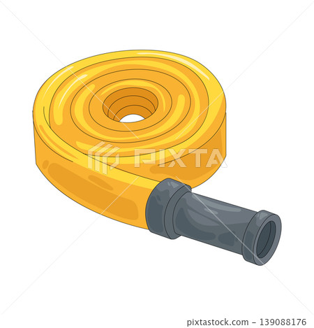 Illustration of water hose Illustration of water hose 139088176