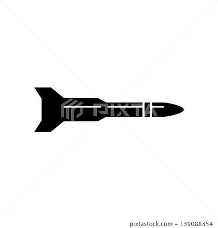 missile icon silhouette missile icon silhouette 139088354