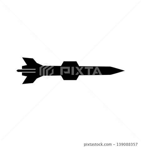 missile icon silhouette missile icon silhouette 139088357