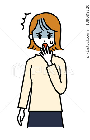 一名震驚婦女的例證 一名震驚婦女的例證 139088520