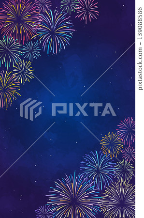 Colorful fireworks frame 1_vertical Colorful fireworks frame 1_vertical 139088586