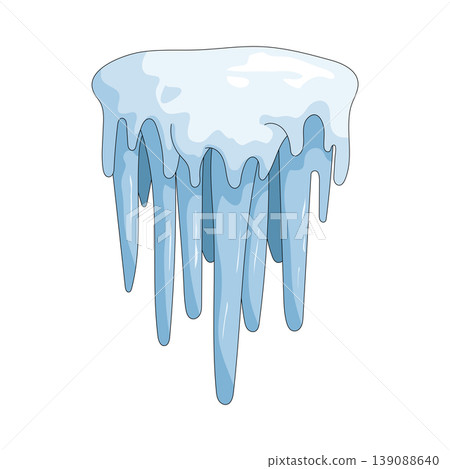 Illustration of icicle Illustration of icicle 139088640