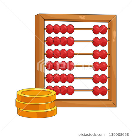 Illustration of abacus Illustration of abacus 139088668