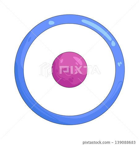 Illustration of dot inside a circle Illustration of dot inside a circle 139088683