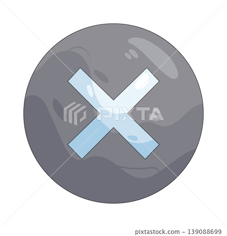 Illustration of close button Illustration of close button 139088699