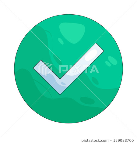 Illustration of done button Illustration of done button 139088700