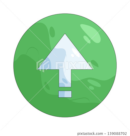 Illustration of up arrow button Illustration of up arrow button 139088702