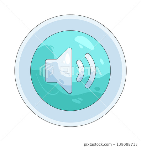 Illustration of speaker button 139088715