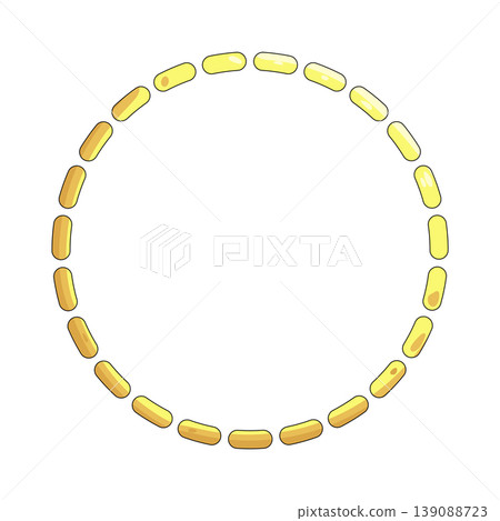 Illustration of dashed circle Illustration of dashed circle 139088723