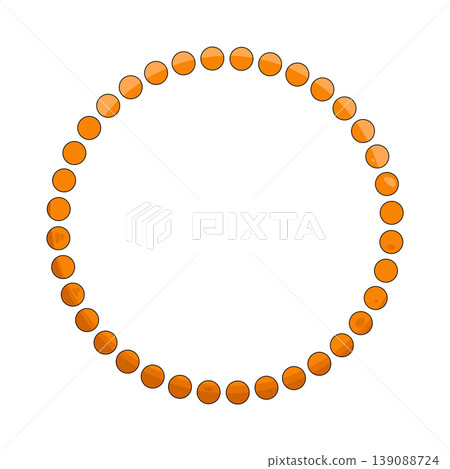 Illustration of dotted circle 139088724