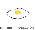 Illustration of a simple fried egg 139088785