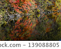 A pond dyed in autumn leaves 139088805