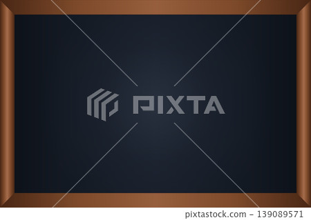 Blackboard-style background with a wooden frame Blackboard-style background with a wooden frame 139089571