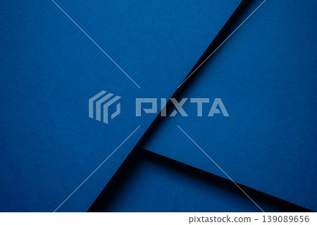 Overlapping blue construction paper Overlapping blue construction paper 139089656