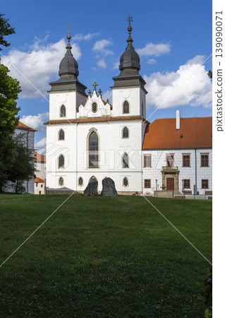 Basilica of Saint Procopius and monastery in Trebic, Czechia Basilica of Saint Procopius and monastery in Trebic, Czechia 139090071