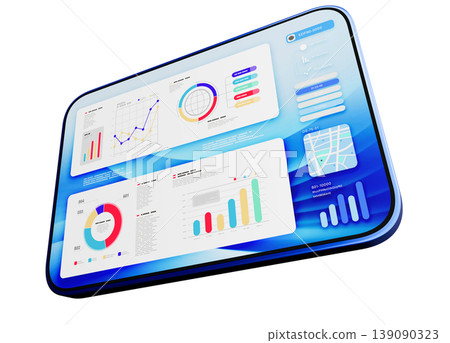 Tablet PC Data Analysis Screen Tablet PC Data Analysis Screen 139090323
