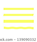 Fluorescent marker pen line art set 139090332