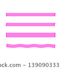 Fluorescent marker pen line art set 139090333