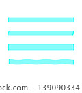 Fluorescent marker pen line art set 139090334
