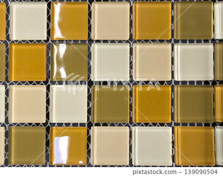 Colorful mosaic tiles arranged in a creative pattern for interior design Colorful mosaic tiles arranged in a creative pattern for interior design 139090504