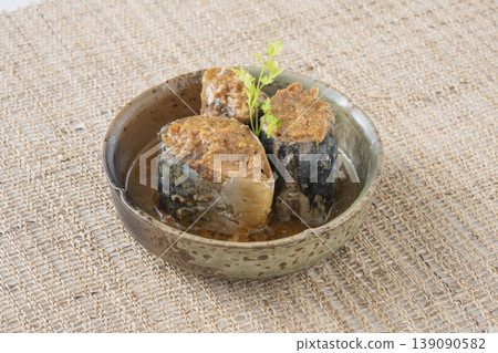 Simmered mackerel with mackerel Simmered mackerel with mackerel 139090582