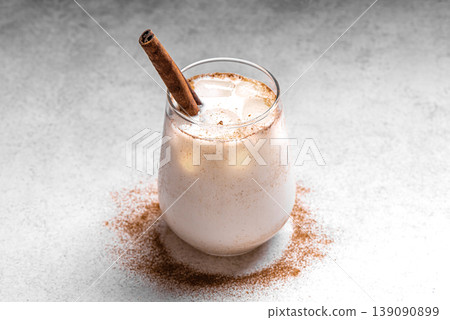 Mexican Horchata rice drink with cinnamon 139090899