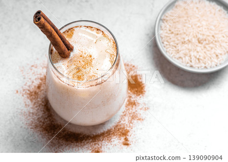 Mexican Horchata rice drink with cinnamon 139090904