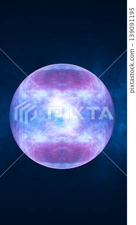 Glowing blue and pink plasma orb on a dark background, a cosmic energy sphere with luminous swirling field Glowing blue and pink plasma orb on a dark background, a cosmic energy sphere with luminous swirling field 139091195