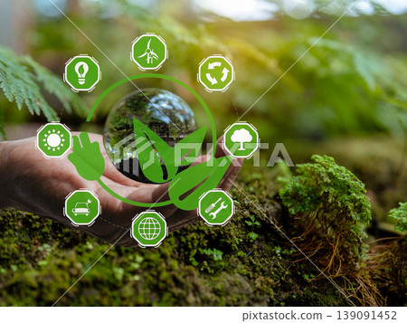 Environmental and Energy saving concept. Environmental and Energy saving concept. 139091452