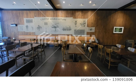interior of a cafe interior of a cafe 139091806
