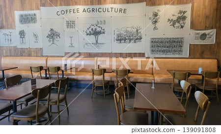 interior of a cafe interior of a cafe 139091808