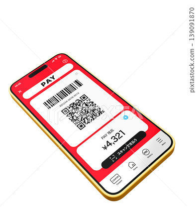 傾斜的智慧型手機支付應用程式螢幕 傾斜的智慧型手機支付應用程式螢幕 139091870