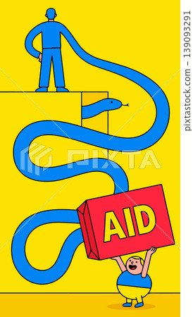 Aid to Ukraine Cartoon Aid to Ukraine Cartoon 139093291