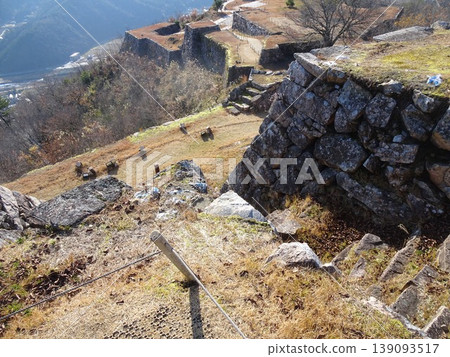 Takeda Castle (Asago City, Hyogo Prefecture), photographed in December 2025. Takeda Castle (Asago City, Hyogo Prefecture), photographed in December 2025. 139093517