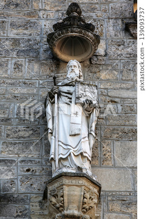 Statue of saint, basilica Assumption of the Virgin Mary in Marija Bistrica, Croatia Statue of saint, basilica Assumption of the Virgin Mary in Marija Bistrica, Croatia 139093737