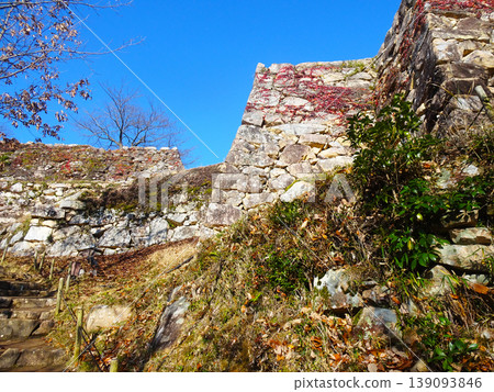 Takeda Castle (Asago City, Hyogo Prefecture), photographed in December 2025. 139093846