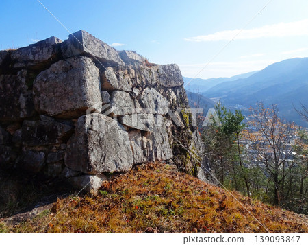 Takeda Castle (Asago City, Hyogo Prefecture), photographed in December 2025. 139093847