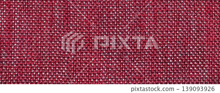 Dark red woven textile texture background, macro. Structure of wine fabric material backdrop with weave pattern Dark red woven textile texture background, macro. Structure of wine fabric material backdrop with weave pattern 139093926